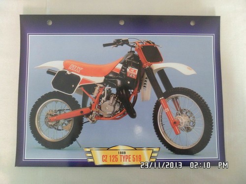 Carte fiche moto 125 - carte, type