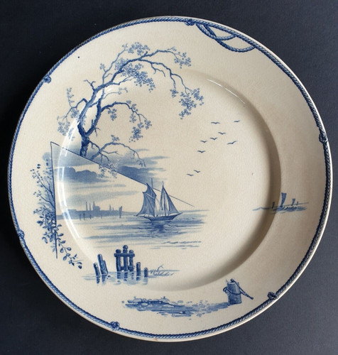 Assiette terre fer gien - de,