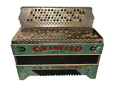 Granesso A/S A. Hagström Button Accordion – Vintage, Working, Needs Tuning