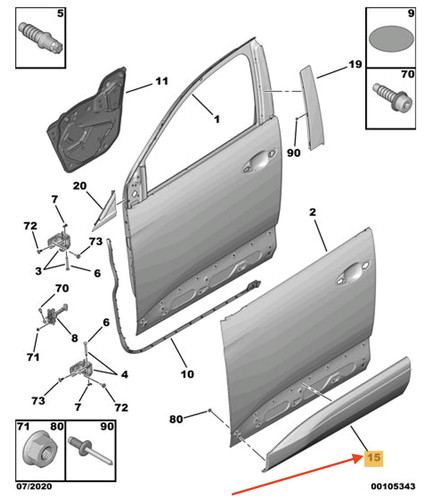 Moulure inférieure porte - moulure,