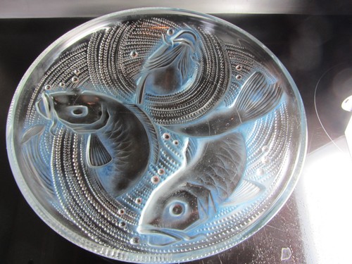 Rare grande coupe aux poissons - grande,