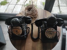 Lot of 2 Antique PTT Reformed Bakelite Phones "State Property"