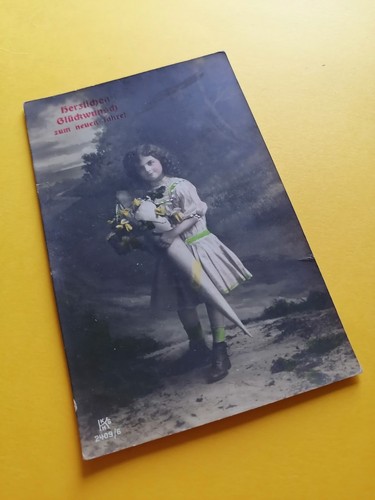 Cpa fantaisie enfant écrite - enfant,
