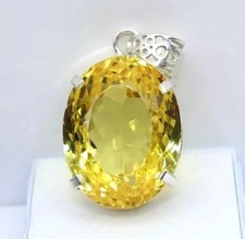 Pendentif En Topaze Jaune