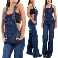 Salopette Jeans Femme Overall Denim Pantalon Jumpsuit Palazzo TOOCOOL CY-1072