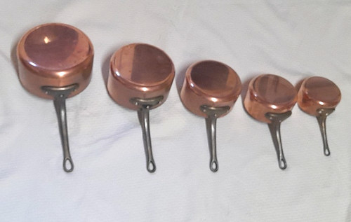 Jeu casseroles en cuivre - jeu, 5