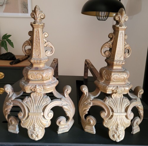 Paire chenets anciens camion - paire,