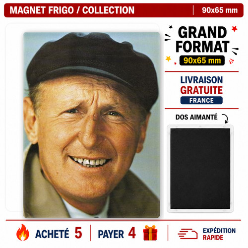 Magnet bourvil 90x65 format - magnet, mm