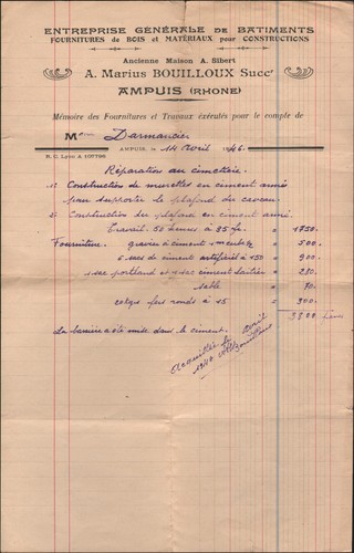 Ampuis materiel de - (69),