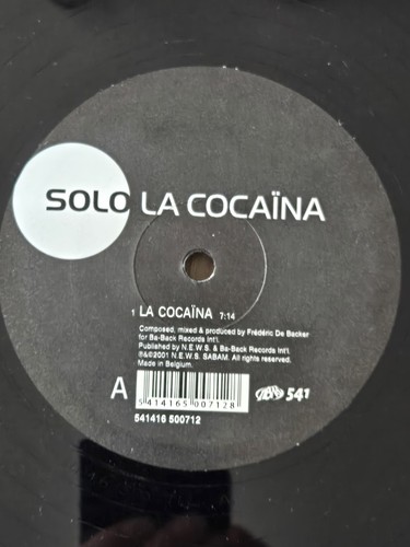 Disque vinyl solo - 12,