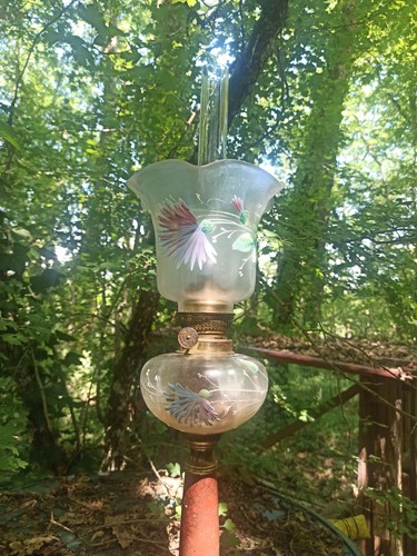 Lampe pétrole ancienne - lampe, à