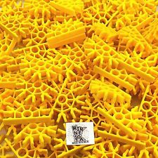 300 Knex Yellow Connectors 5 Position - Standard K'nex Parts