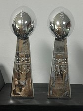 2018/2025 Philadelphia Eagles Vince Lombardi Trophy Super Bowl LII + LIX 9.3"