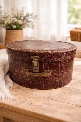 Boîte chapeau vintage - à,