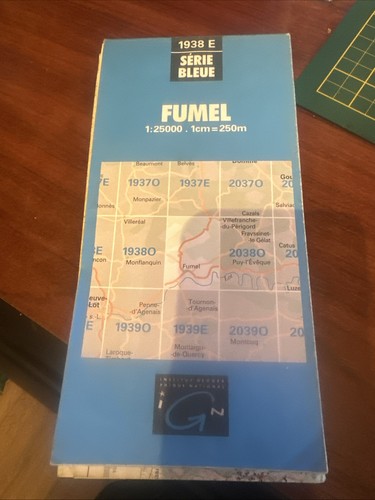 Carte ign fumel réf 1938 - ign,