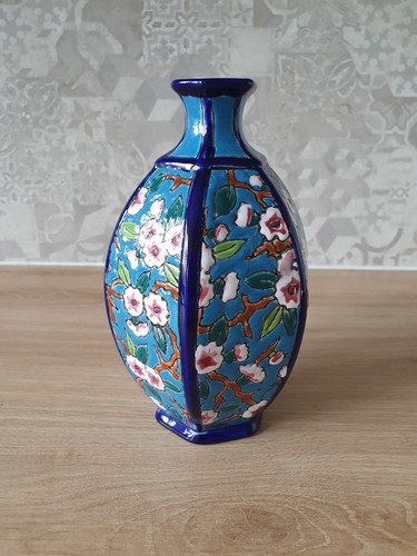 Longwy vase en émaux - -,