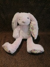 Doudou peluche lapin rose "