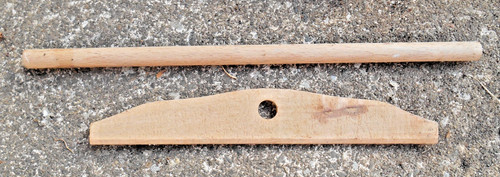 Ancien rateau crepe bois - crepe,