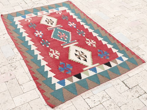 Tapis kilim turc - kilim, 39''x60''
