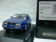 WOW EXTRÊMEMENT RARE VW Corrado G60 1.8 Turbo 1990 Limoge Blue 1:43 Minichamp...