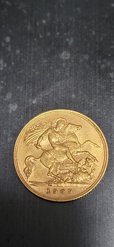 Souverain 1909 or - 1/2,