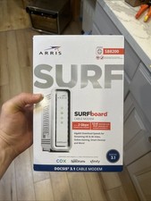 ARRIS SURFboard SB8200 DOCSIS 3.1 1 Gbps Cable READ: Box Tape Cut Modem Sealed.
