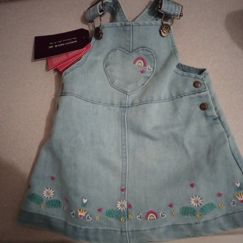Jupe chasuble denim bleu - chasuble,