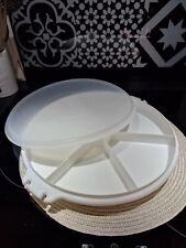 Tupperware  / Plat à 6 compartiments Serviteur à Gateau crudités vintage 33 cm