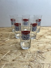Lot Of 6 Lipton Ice Tea Glasses