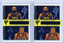 2 * JAMES HARDEN + PAUL PIERCE * 2020-21 FLUX DEJA VU DUO INSERT 