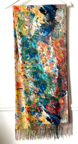 Echarpe foulard multicolore - echarpe,