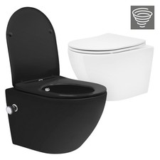 WC suspendu sans rebord chasse