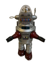 Osaka Tin Toy Wind-Up Robby the Robot Walking Mechanism Vintage Japan
