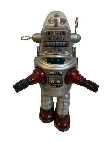 Osaka tin toy wind robby - tin, wind-up