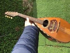 Ancien instrument musique Mandoline Vintage lg 60 cm