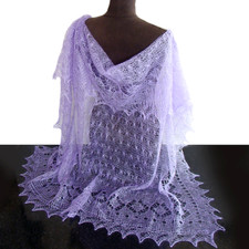 Châle couleur lavande -