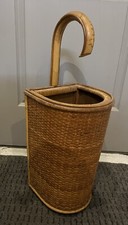 Porte parapluie en osier et