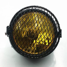 Amber noir rétro moto côté