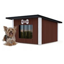 Chenil Extérieur Isolé Grotte Hiver Bois Maison à Chat 57x48cm M Farbe8