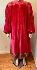 VINTAGE MOVIE COSTUME ROYAL RED ROBE FROM WESTERN COSTUME COMPANY FUR TRIM