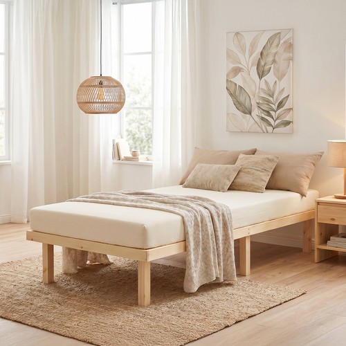 Lit bois massif 90x200 - en, cm
