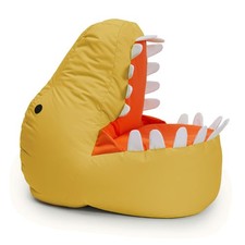 LUMALAND Pouf Enfant Dino Pouf Coussin Fauteuil Assise EPS Perles