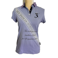 HV POLO Purple Polo Shirt Size Small Equestrian