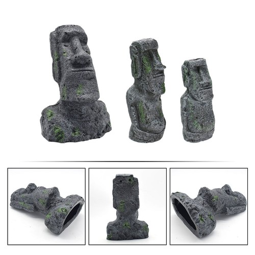 Pcs aquarium moai - pcs, statues