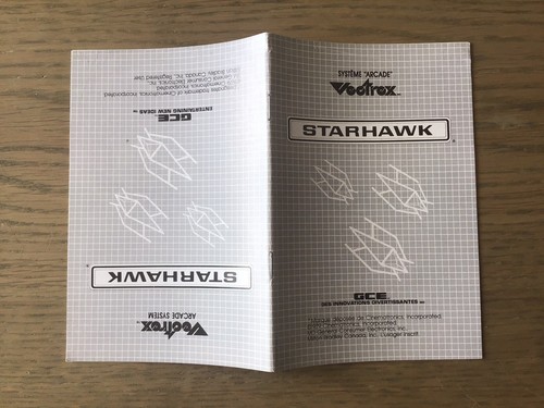 Notice manual vectrex starhawk - manual,