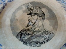 Assiette GIEN Artilleur à