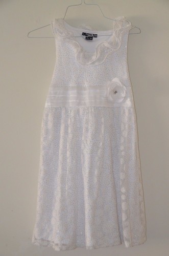 Sequin hearts girls white - -,