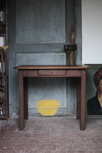 Table bois avec tiroir - avec, 1