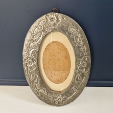Ancien Cadre Photo Médaillon