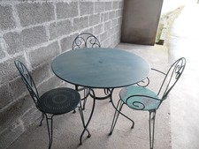 SALON DE JARDIN FER FORGE